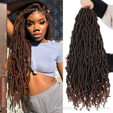 Faux Locs Crochet Hair Passion Twist Hair Packs Nu Faux locs Synthetic Braiding Hair Braids Extensions  New soft Faux Locs